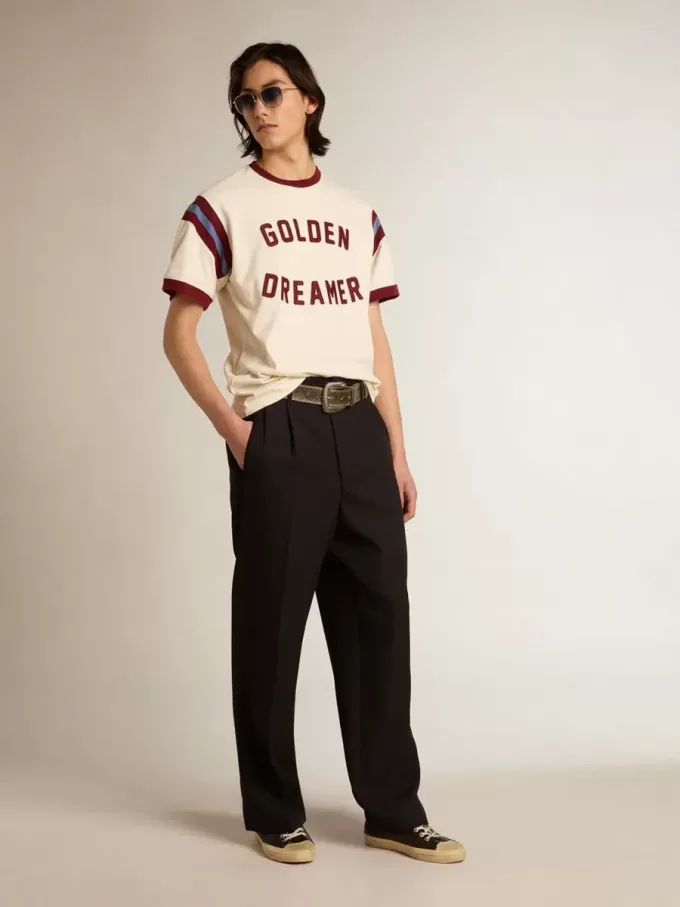 Zapatillas V-Star para hombre en piel napa negra con estrella de piel negra Zapatillas V-Star para hombre en piel napa negra con estrella de piel negra